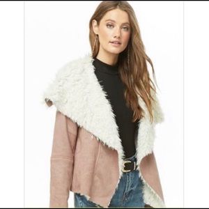Faux Suede Fur Jacket